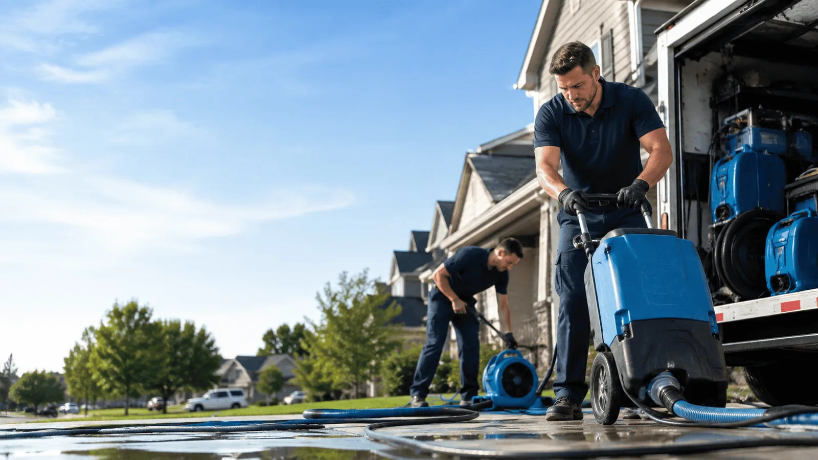 Dehumidification being performed in Hoytville, OH